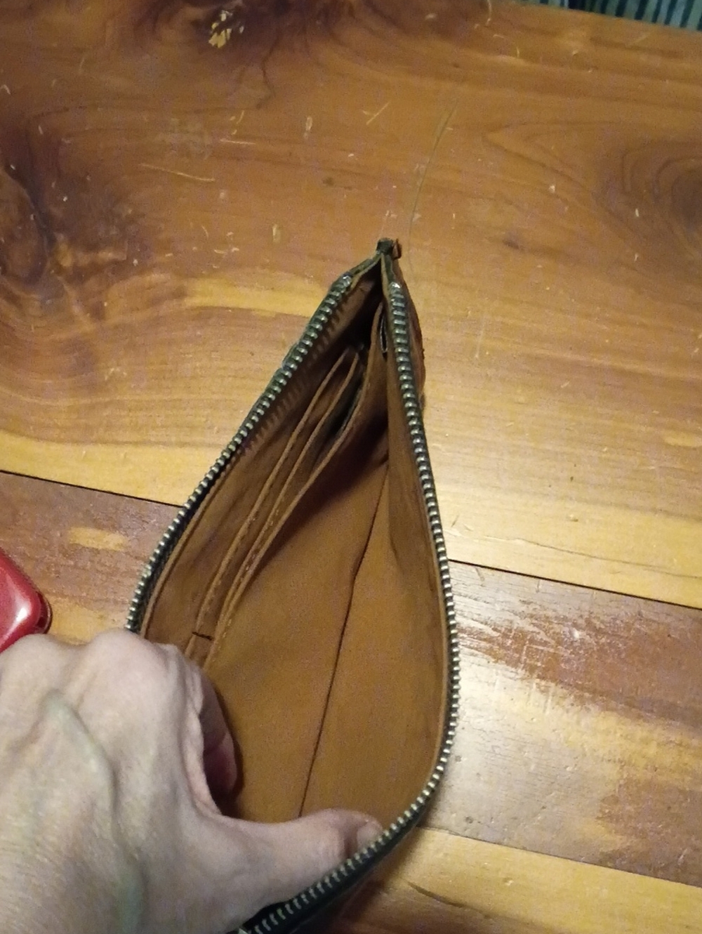 EUC Patricia Nash Turquoise & Brown Tooled Bag with Tassel & Matching wallet - Picture 12 of 12